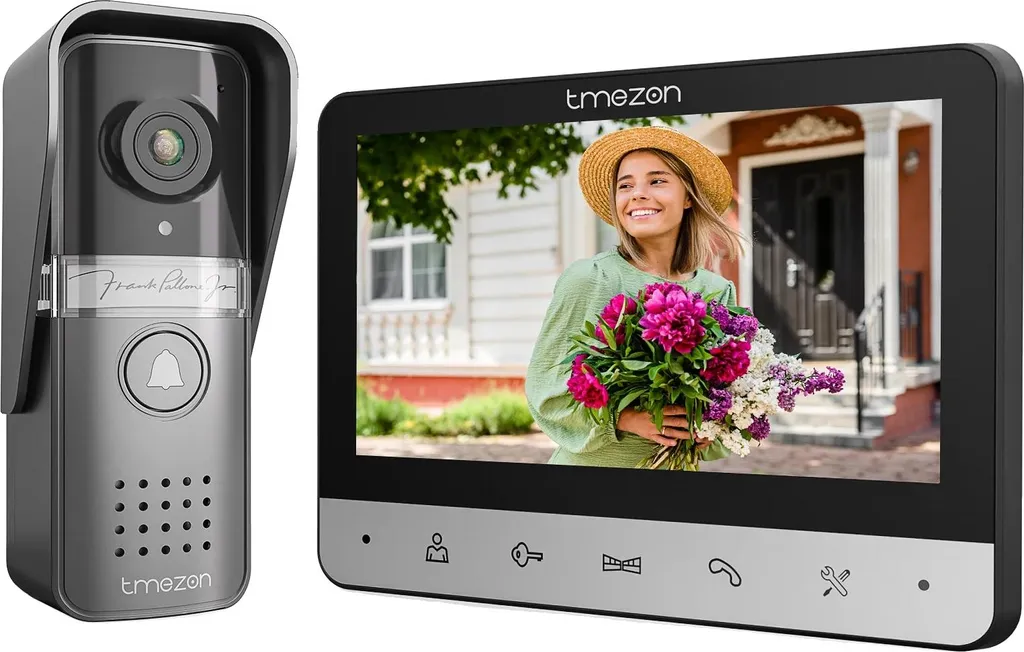 Interphone vidéo pour sécuriser l'entrée de maison avec écran large