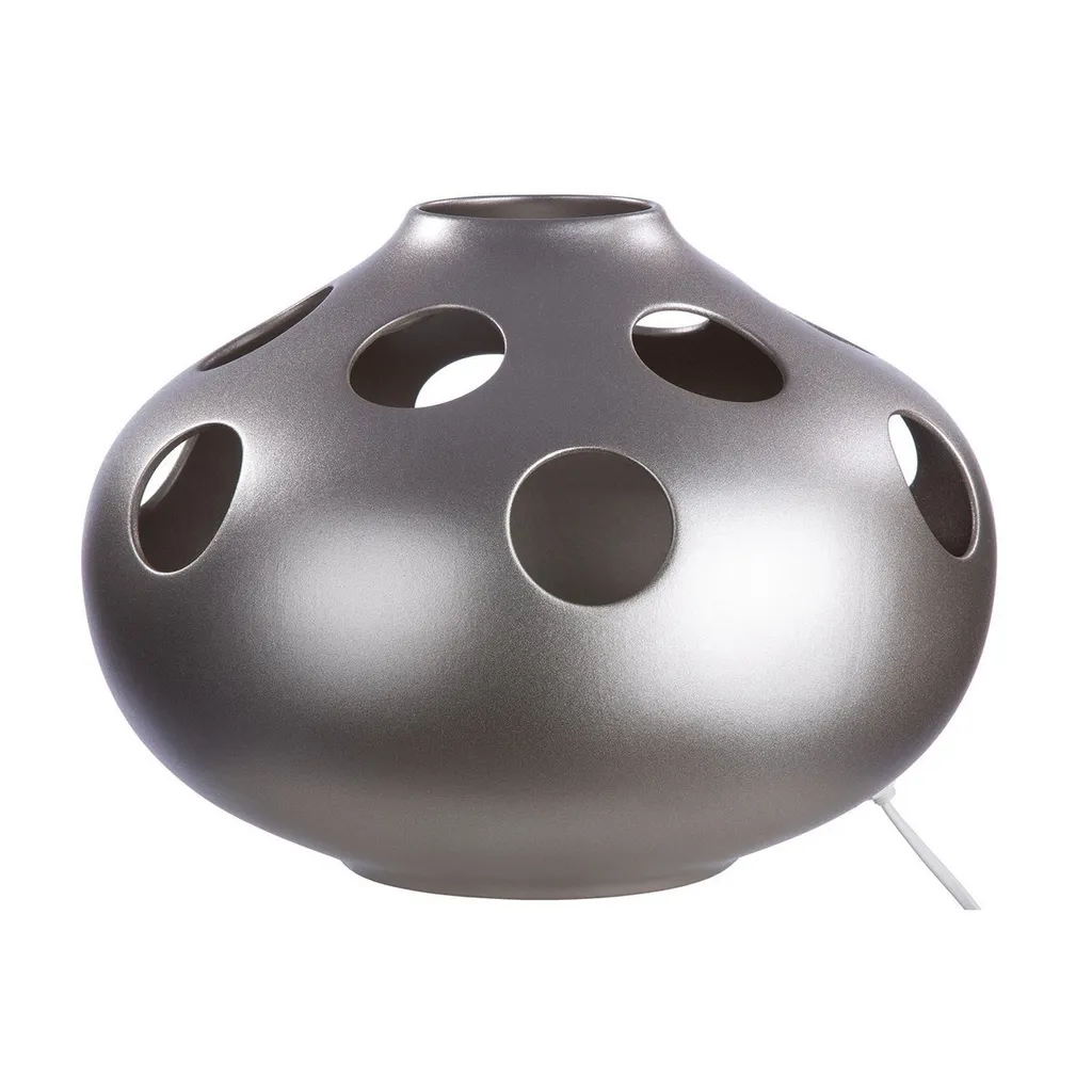 Luminaire à Poser en Céramique Champagne Nazare Gilde Design Chic 23cm