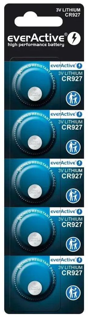 5 x bateria litowa mini everActive CR927 Zdjęcie produktu 
