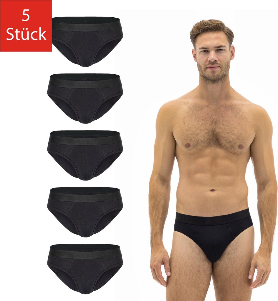 Barrio Slips 5er Pack, Größe:XL, Farbe (Boxershorts):schwarz