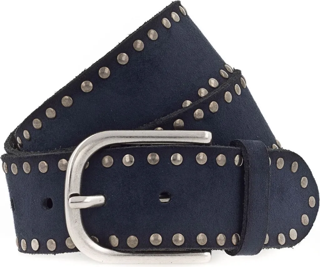 Cintura Vanzetti Pelle Blu 40mm W85 | Accessorio Uomo Must-Have