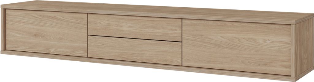 Lowboard 180 cm breit, hängend oder stehend, Eiche FORLI-83