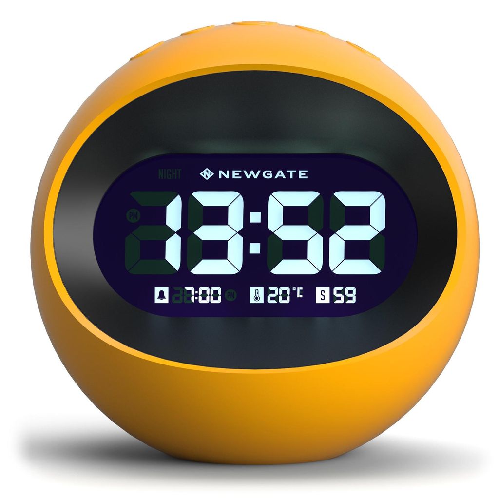Newgate Centrum Ziemi - LCD-Wecker - Gelb Zdjęcie produktu 
