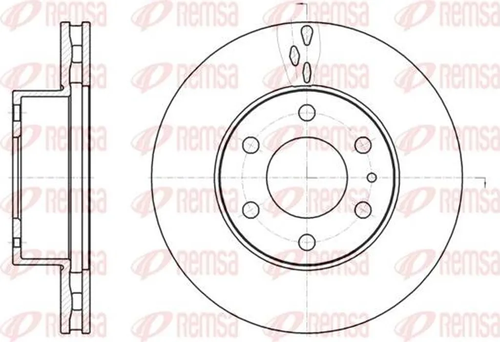 Disque de frein REMSA 61062.10 compatible Iveco Daily OE 2996131