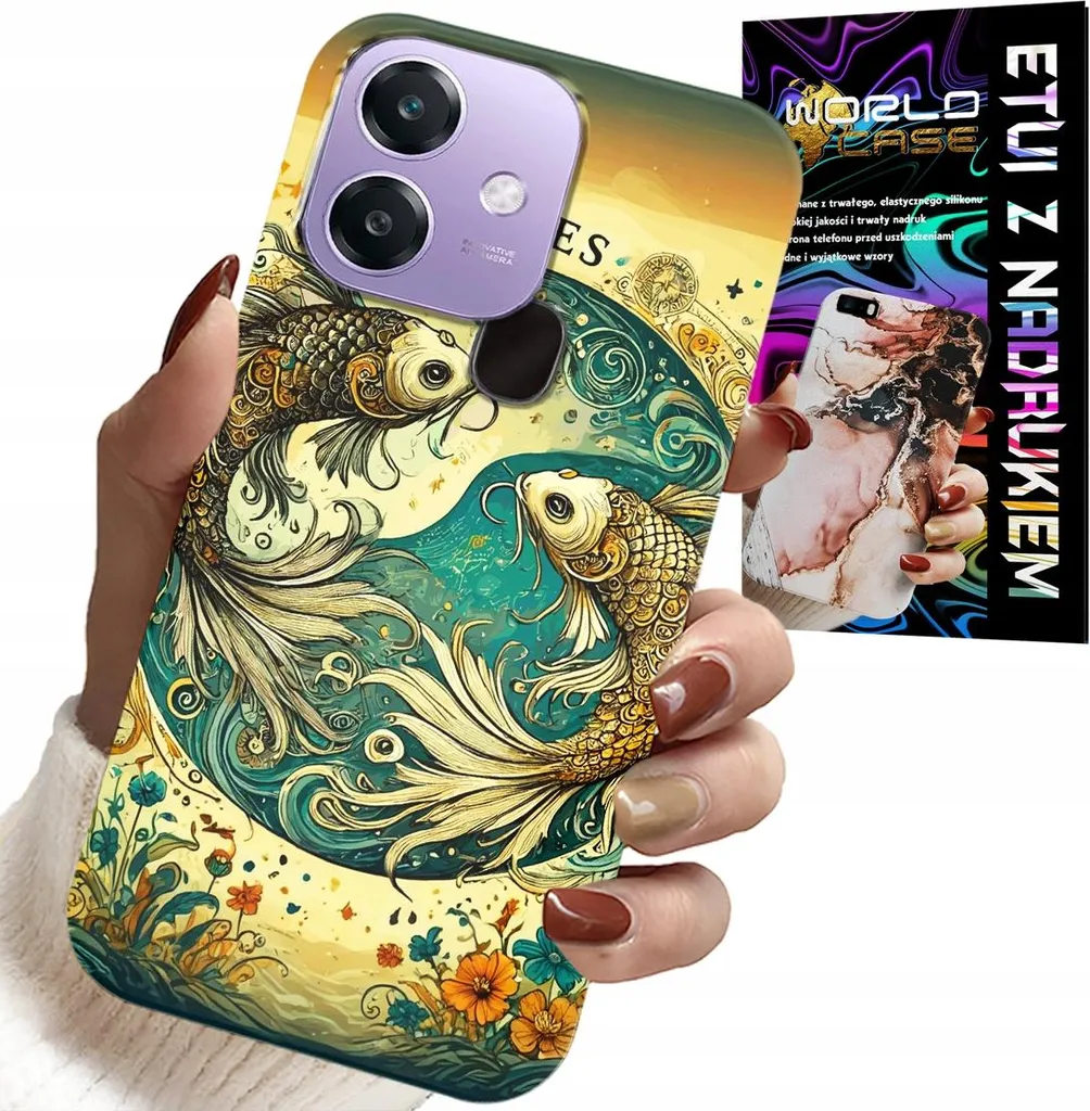 Offerta Cover Oppo A40 Pesci Astronomia Foil - Spedizione Rapida