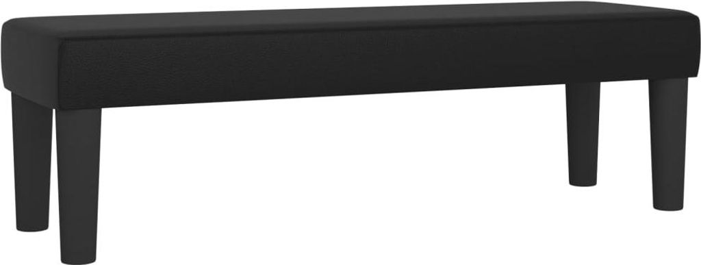 vidaXL Lavica čierna 100x30x30 cm Imitácia kože Obrázok produktu 