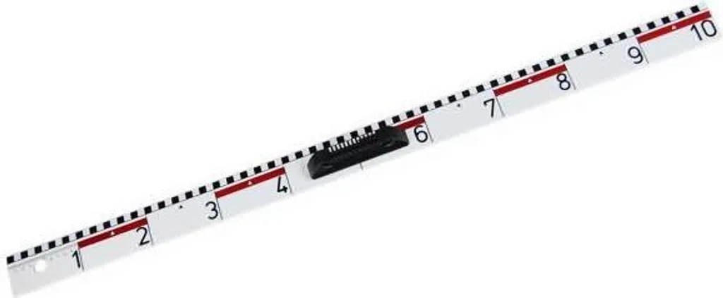 Règle murale de 1m blanche BBR100 instrument de mesure pour enseignant