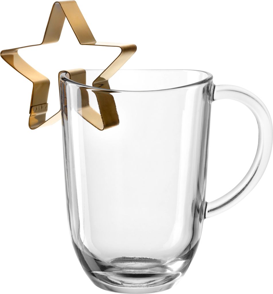 Leonardo Tasse SILENZIO 380 ml mit Stern, spülmaschinengeeignet, mikrowellengeeignet, Max. 100°C