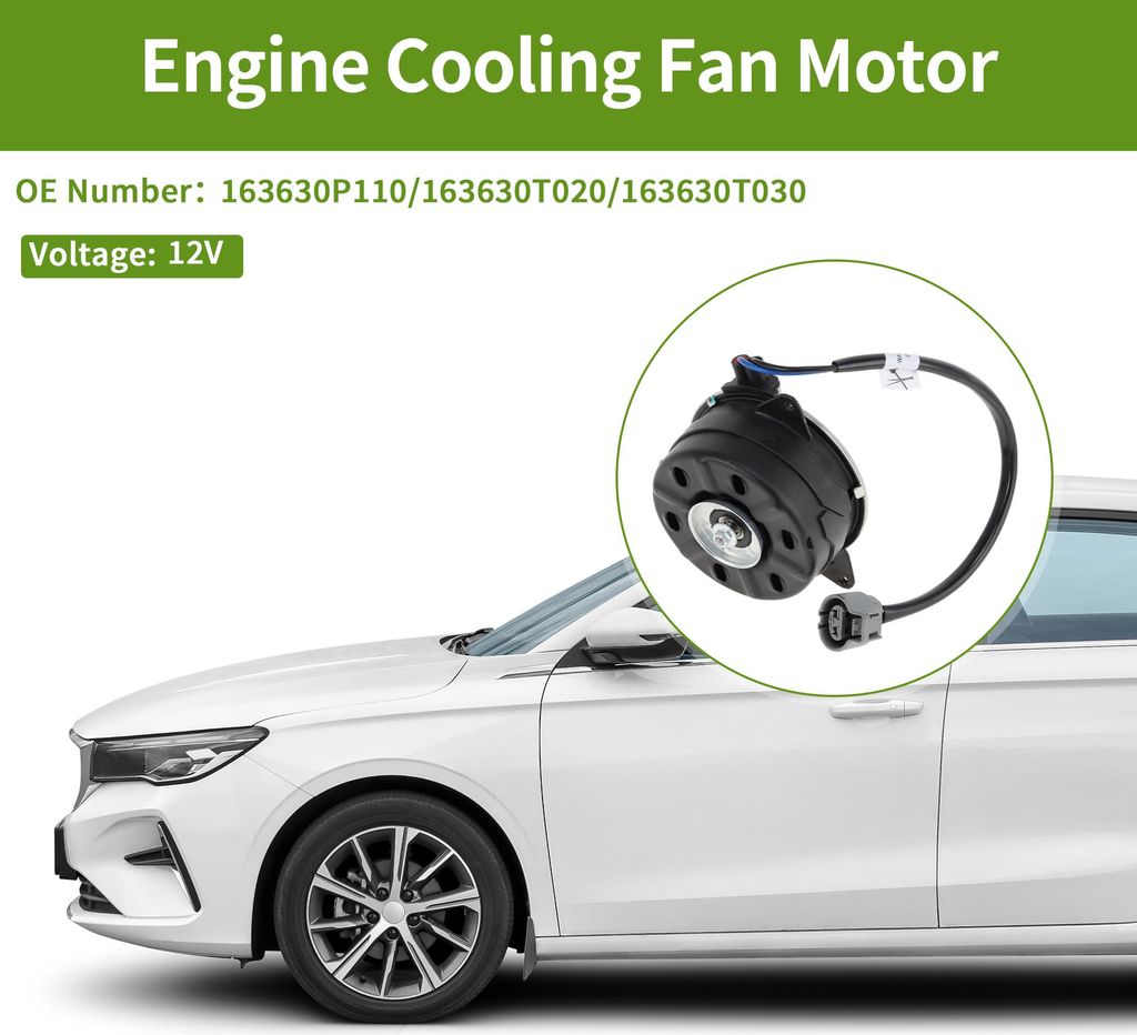 Motor des Kühlerlüftermotors Nr. 163630P110/163630T020 Kühlerlüftermotor für Toyota Corolla 2009-2019 1 Stk