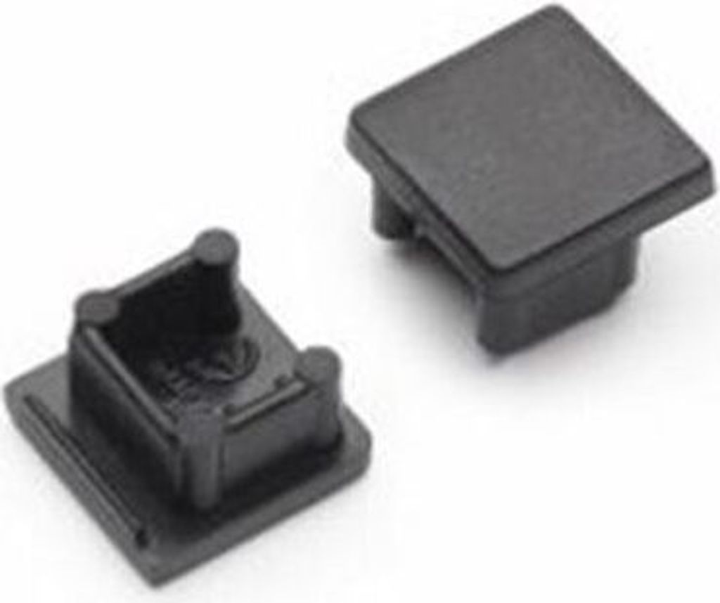 Endkappen 2er Set für Aufbauprofil micro Typ A Schwarz