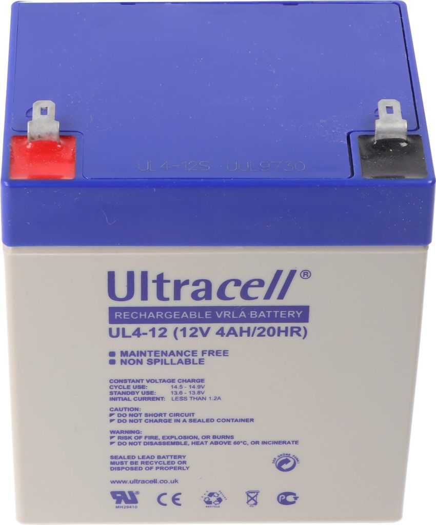 Ultracell UL4-12 12V 4Ah Bleiakku AGM Blei Gel Akku Produktbild 