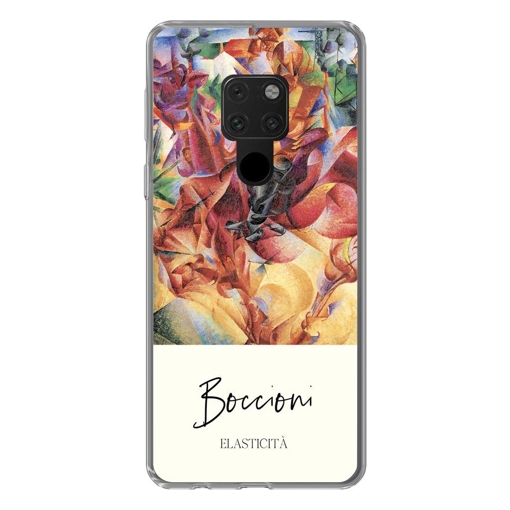 MuchoWow Handyhülle Schutzhülle Hülle für Huawei P40 Lite Kunst - Umberto Boccioni - Elasticità Silikon Softcase Handy Hülle - Handy