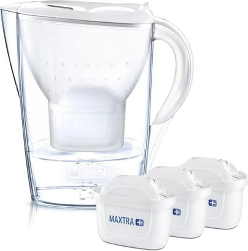 Dites adieu au goût de chlore avec la carafe Brita Marella Cool White