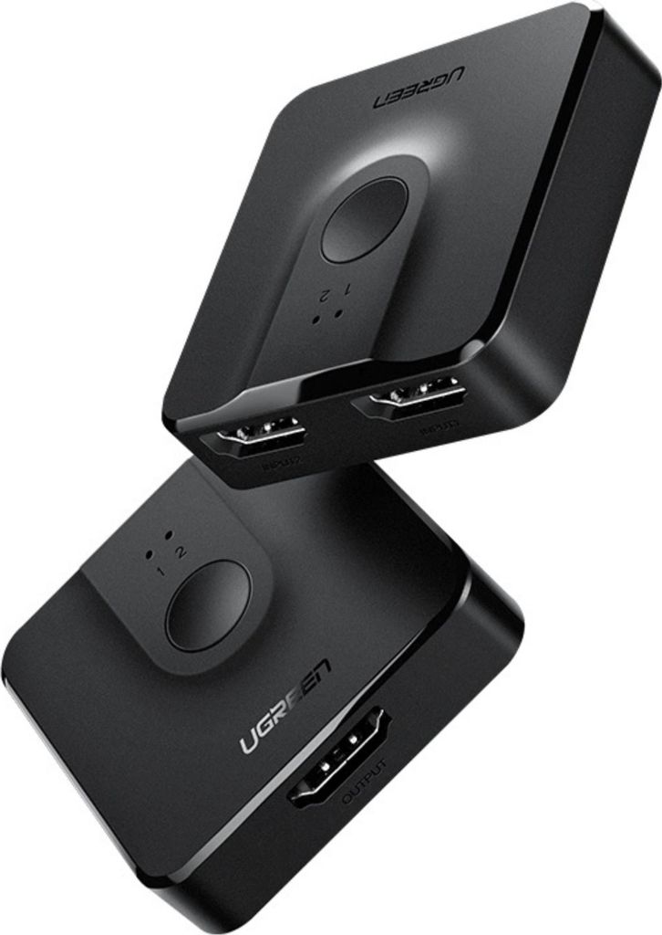 Interruttore Ugreen Cm217 2W1 Hdmi 2.0 20Cm (nero) Immagine del prodotto 