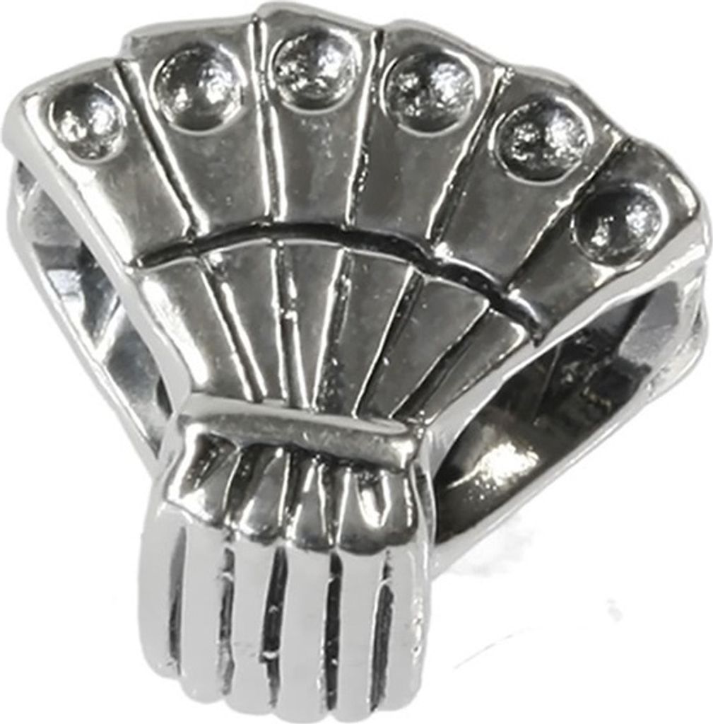 CarloBiagi Charm Bead Hand Fächer 925 Echt Silber Schmuck Element D2BBS143