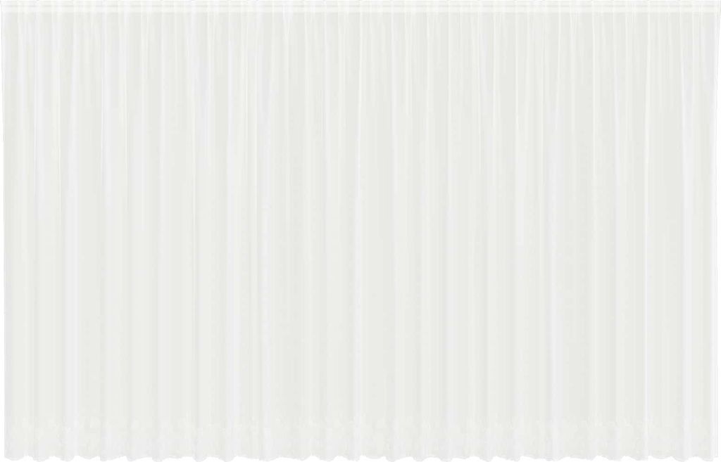 vidaXL Spitzenvorhang mit Vorhängen Floral Weiß 280 x 750 cm Polyester