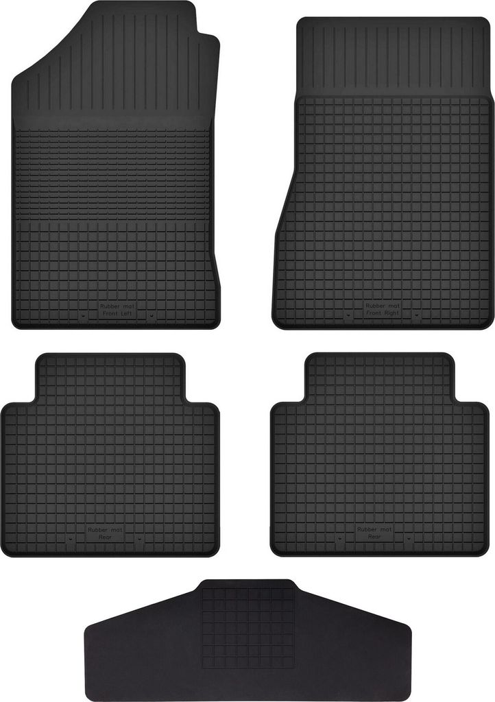 Gummi Fußmatten Set Für: Dodge Ram Ds Dj 1500 (2012-2020) Gummimatten Schwarz