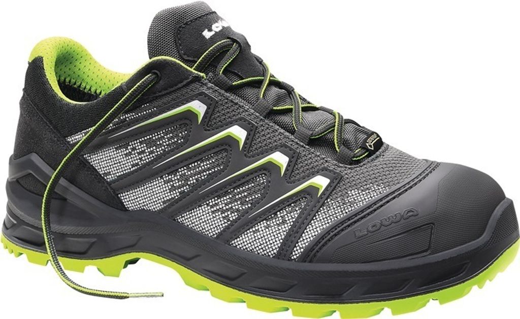 Sicherheitsschuh Larrox Work GTX grey Lo Gr.45 grau/grün S3 CI/HI/HRO/SRC