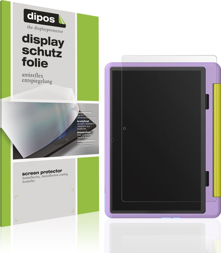 2x Schutzfolie für Cheerjoy Kinder Tablet 10 Zoll matt Displayschutzfolie Folie Display Schutz dipos