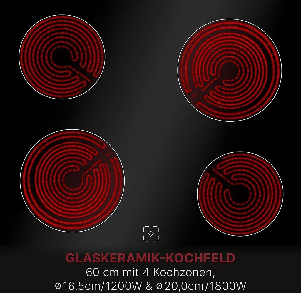 Bomann Backofen mit 60cm Glaskeramik-Kochfeld | Produktbild 3