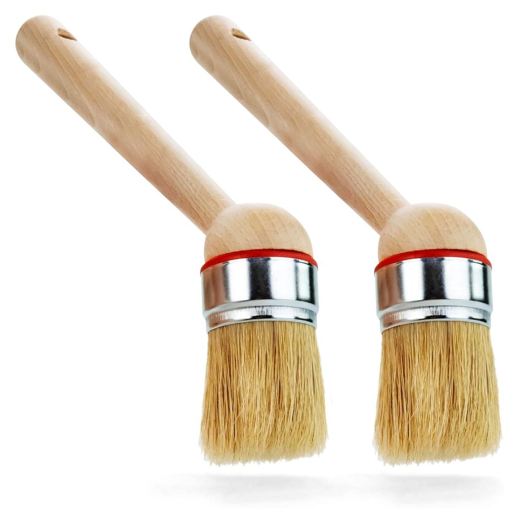 Reifenmontagepinsel Montagepaste 2x kurz 22 cm Rund Winkel Montagewachs PKW