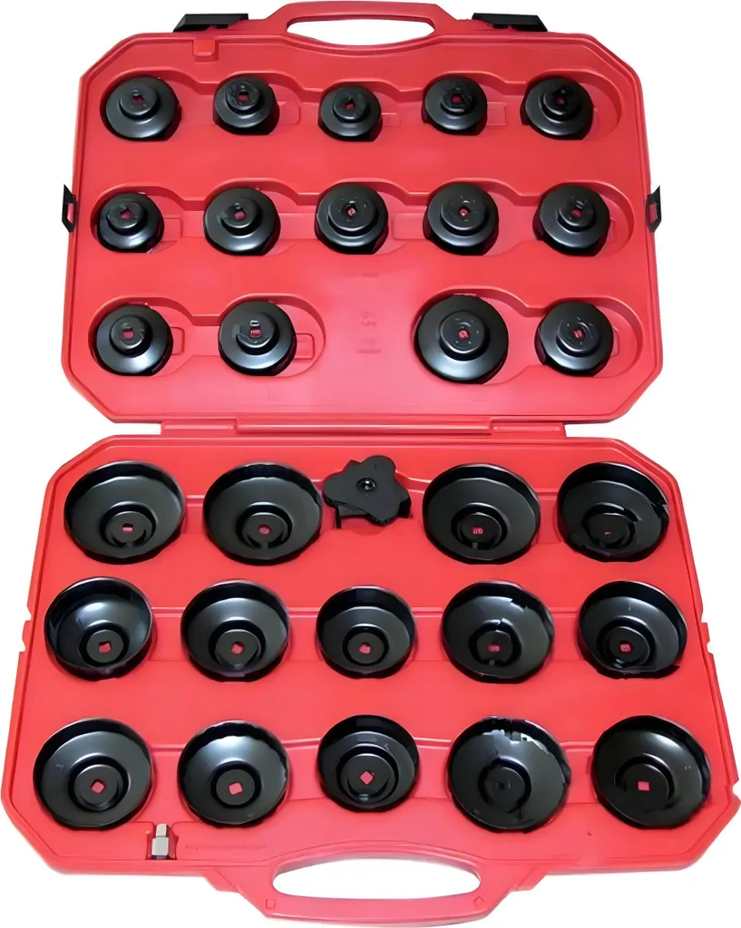 Outil vidange JMP 30 pièces : Coffret cloches filtre à huile