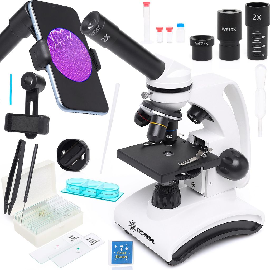 Techrebal BioVision 2000x Biologisches Mikroskop Produktbild 