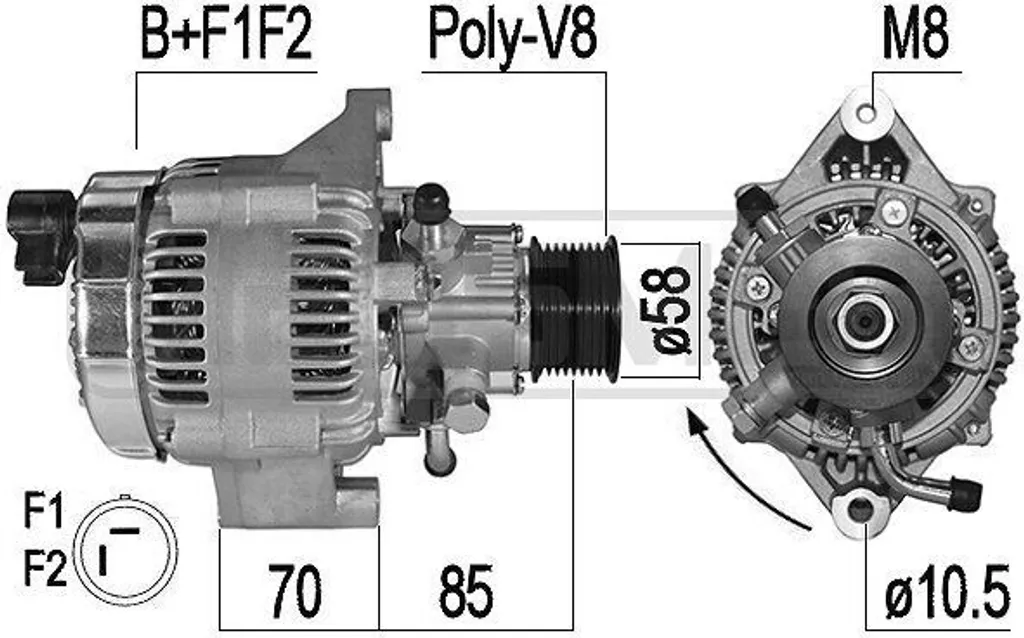 Alternateur de Rechange 12V pour Cherokee XJ et Grand Cherokee ZG ZJ