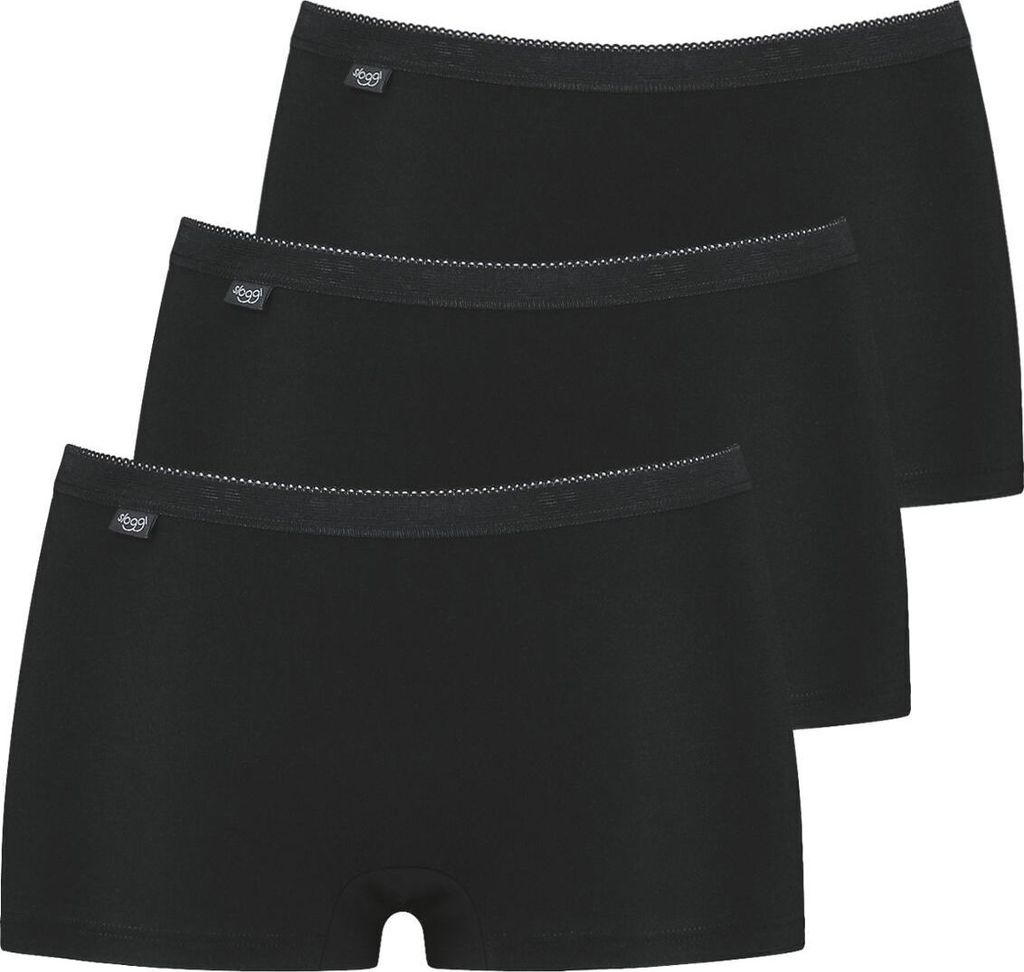 sloggi 3er Pack Basic + Short Slip Angenehm auf der Haut, Perfekte Passform und maximaler Komfort, Atmungsaktiv