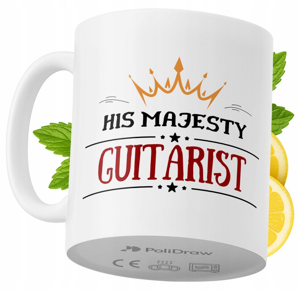 Lustige Kaffee- oder Teetasse für Gitarristen mit witzigem Textdesign - ideal für Geburtstage, Namenstage, Feiertage und besondere Anlässe. Hoch...