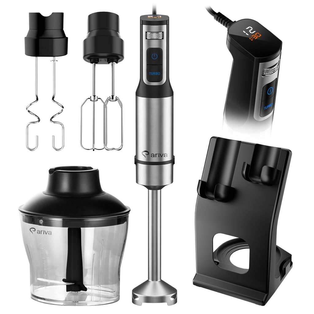 6-in-1 Stabmixer ariva Set 1200W, LED-Display & Timer, Produktbild 