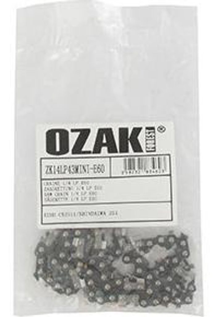 Ozaki Kettensägekette Semi-Quadratisch 1/4'' 043 (1,1mm) Mini 60 Treiber Äquivalente Kette Für Baumschneider Mit Führungsschiene