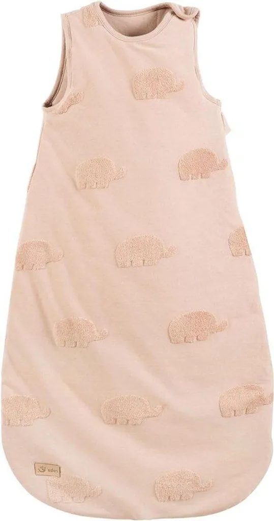 Sac de couchage bébé GOTS 110 cm marron en coton bio certifié