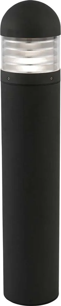 Borne d'éclairage de jardin Bronx 90 cm en aluminium noir extérieur