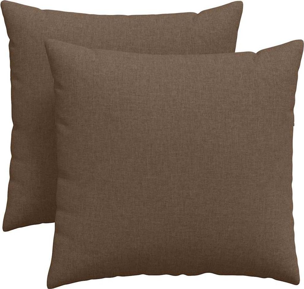 vidaXL Sofakissen 2 pcs Braun 45 x 45 cm Stoff