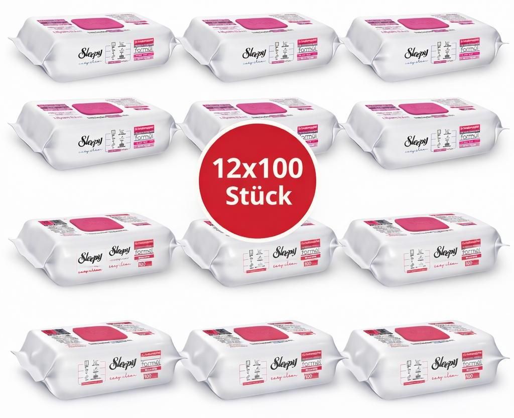 Sleepy Easy Clean Oberflächenreinigungstücher – 6x100 Produktbild 