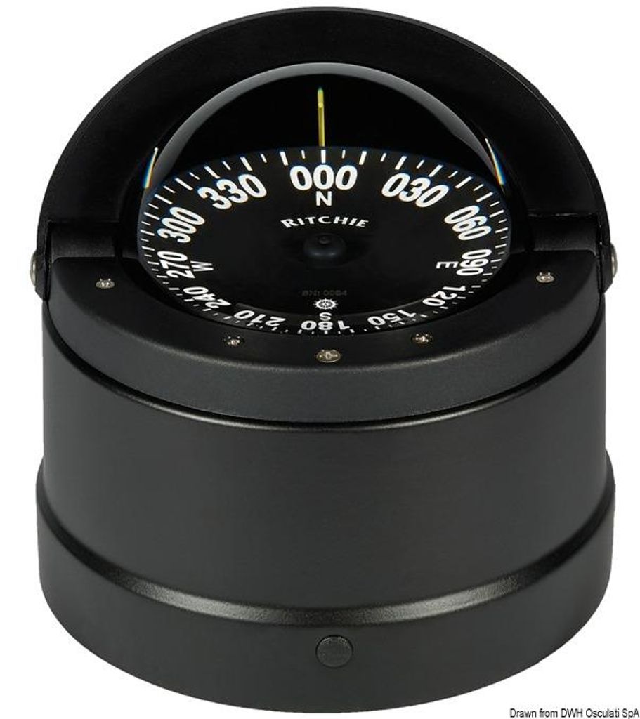 RITCHIE Wheelmark Außenkompass 4"1/2 schwarz - Osculati 25.084.51