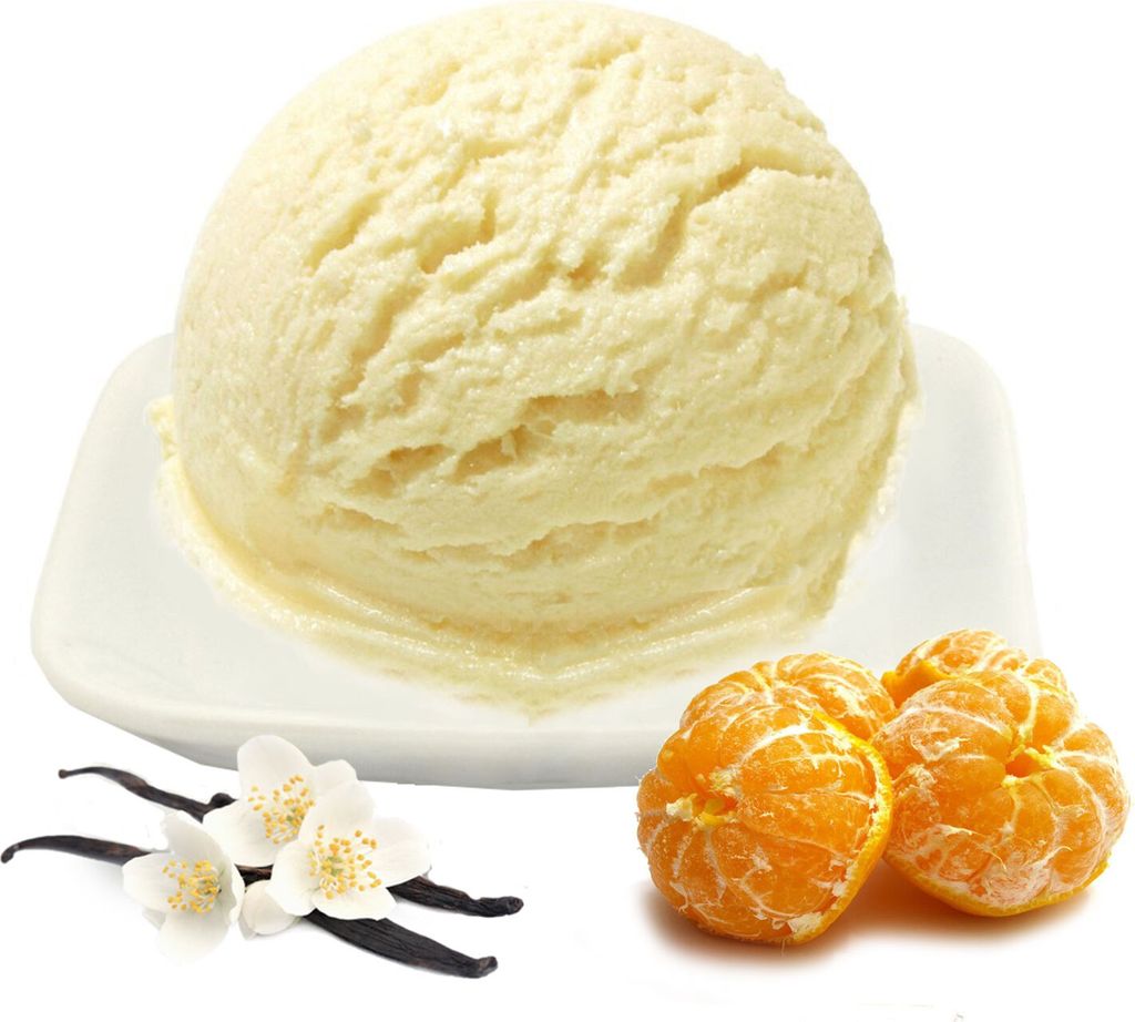 Vanille Mandarine Low Carb Eis Pulver Vegan Zucker-, laktosefrei 10 kg