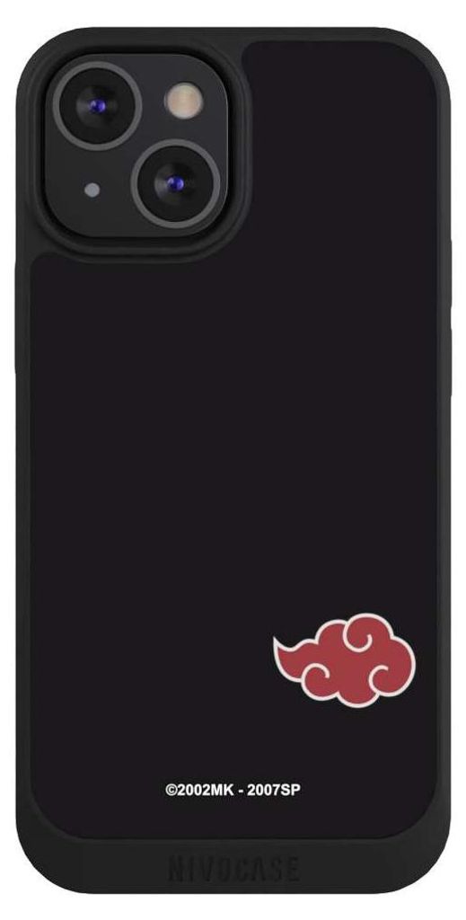 NIVOCASE Handyhülle für Apple iPhone 13 Mini Hülle NIVOpure Case Schwarz Naruto Shippuden Offizielles Lizenzprodukt Akatsuki