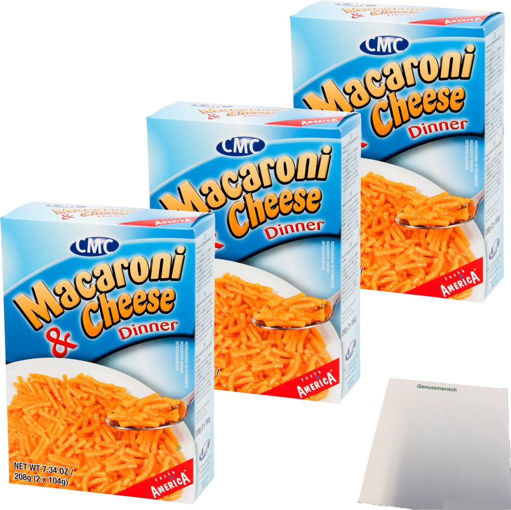 CMC Macaroni & Cheese Dinner taste America 3er Pack (3x208g Produktbild 