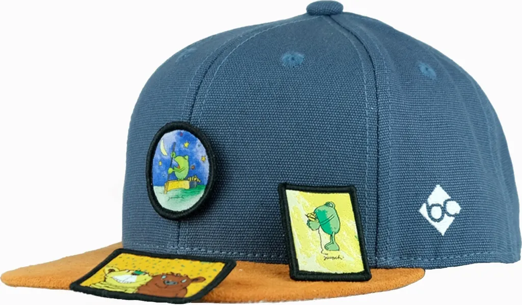 Casquette Janosz Transformer Enfant : Snapback Réglable Bleue Chic