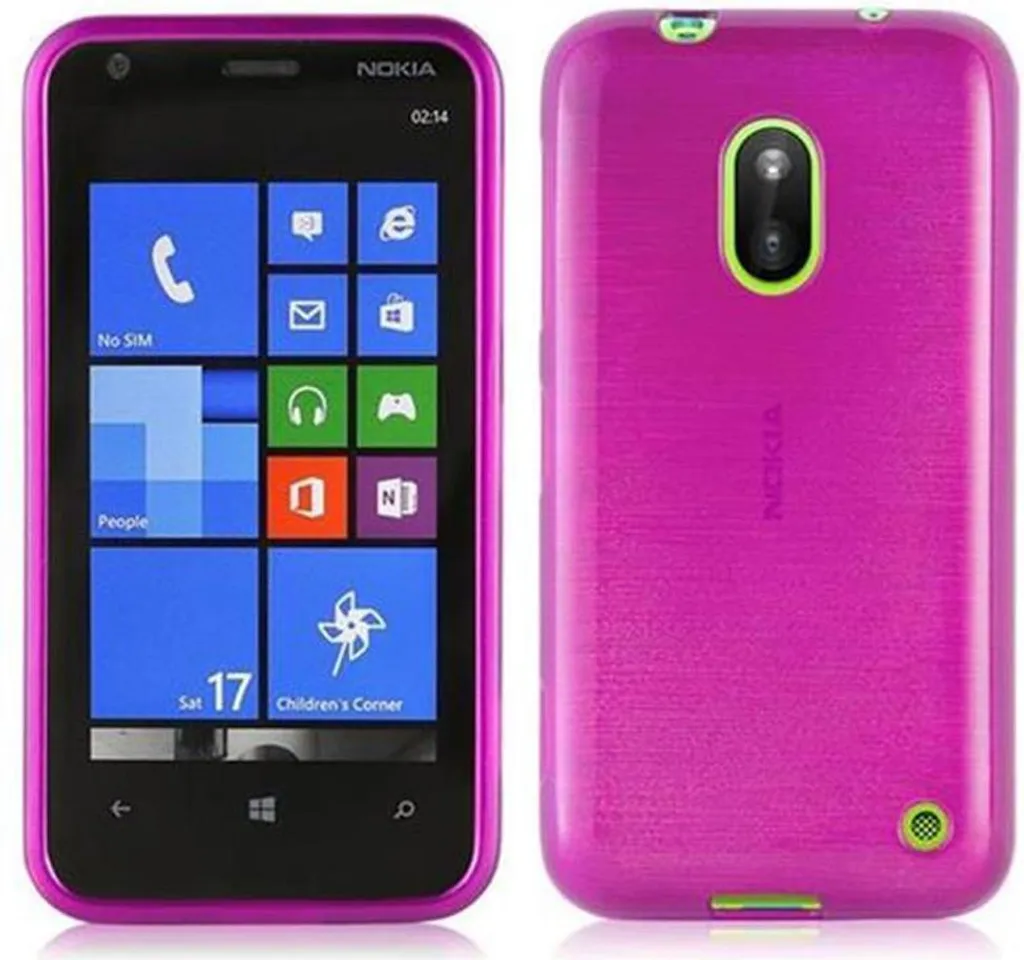 Cover Nokia Lumia 620 Cadorabo Rosa - Protezione TPU Ultra Slim