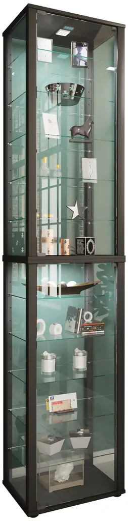 Vitrine de rangement pour collectionneur Kavisa XXL en bois 227x50 cm
