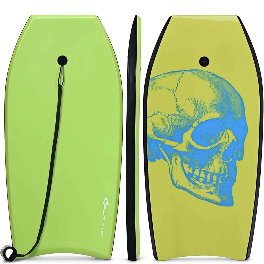 Planche de Bodyboard 104cm Verte - Équipement de Glisse pour la Plage