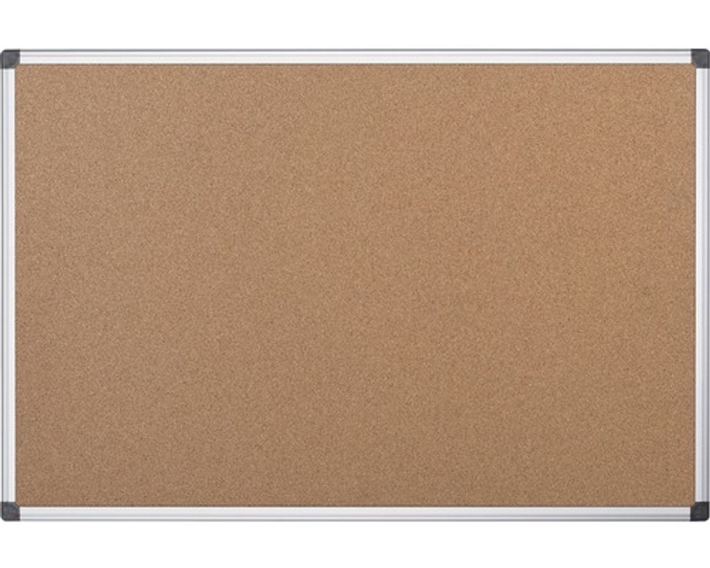 Korktafel mit Alurahmen Pinnwand beidseitig Kork 120x90 cm Produktbild 