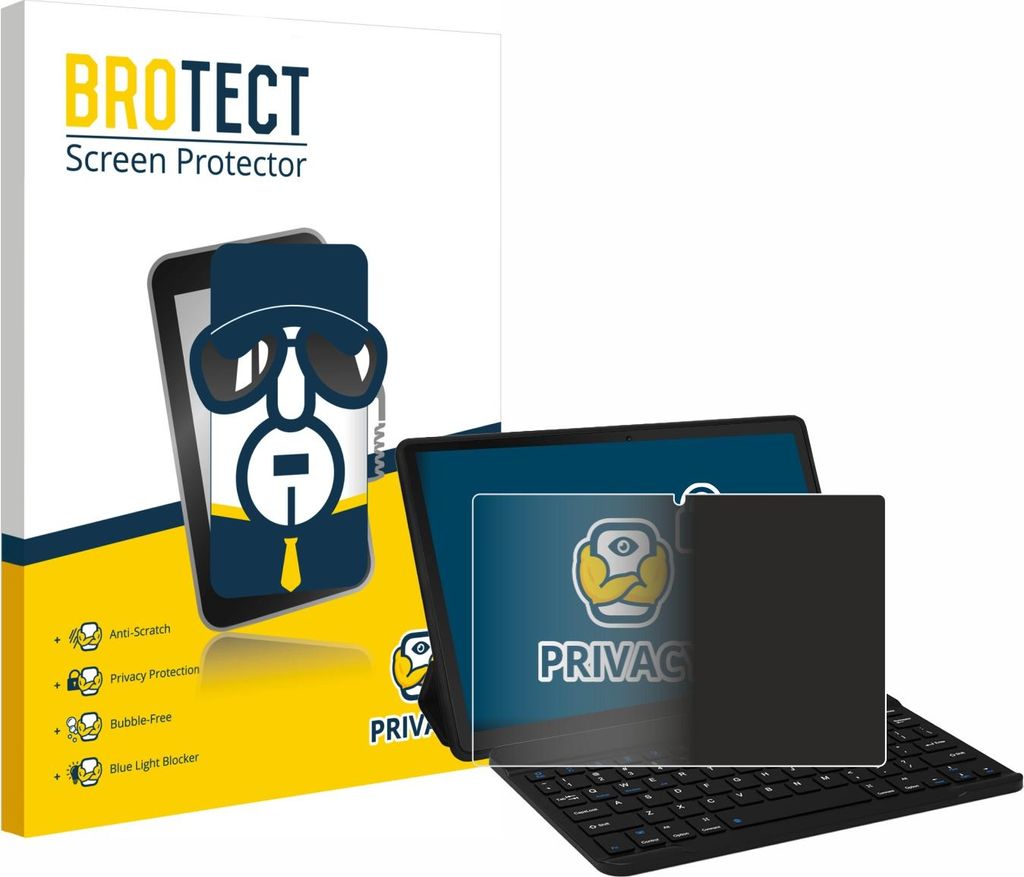 BROTECT Sichtschutzfolie für Laptok LAPA7LBK 11" Anti-Spy Privacy Sichtschutz Blickschutz Folie Blaulicht-Schutz