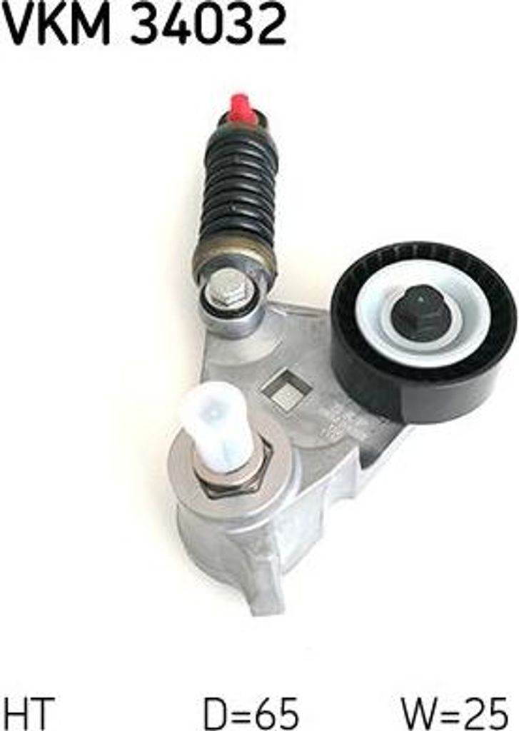 SKF VKM 34032 Spannrolle, Keilrippenriemen OE 1125419 kompatibel mit Mondeo, Transit, X-Type