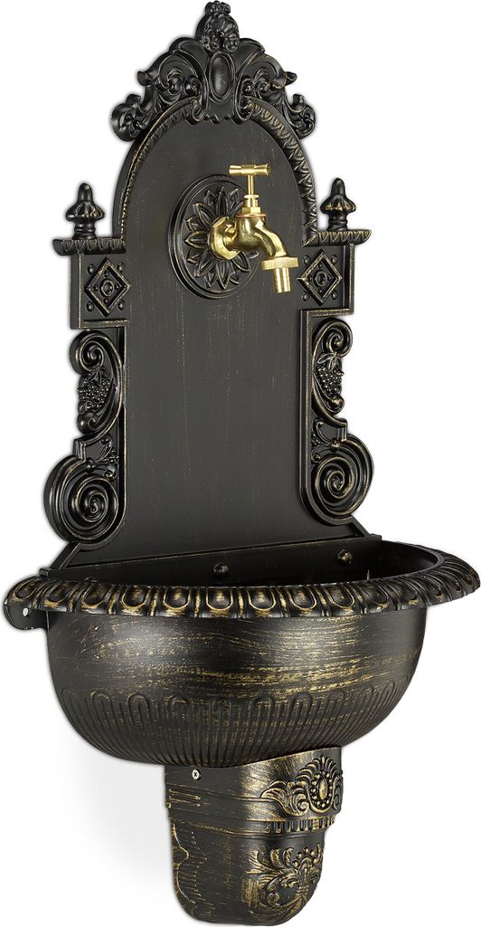relaxdays XL Wandbrunnen antik Produktbild 