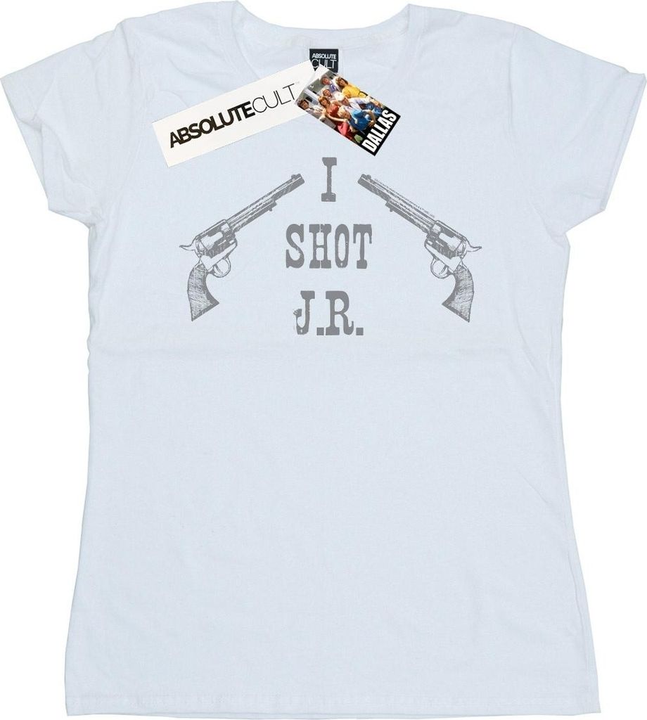 Dallas - "I Shot J.R." T-Shirt für Damen BI48555 (XXL) (Weiß)