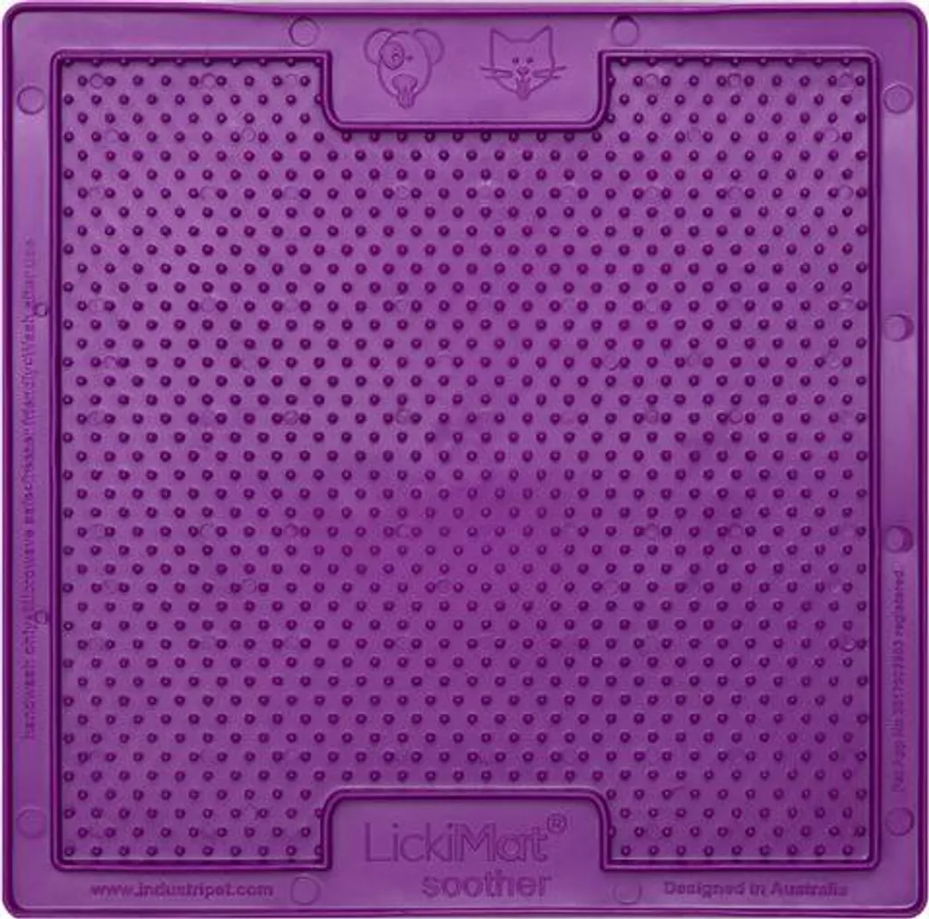 LickiMat Soother Classic Viola 20x20cm | Tappetino Antistress Cane